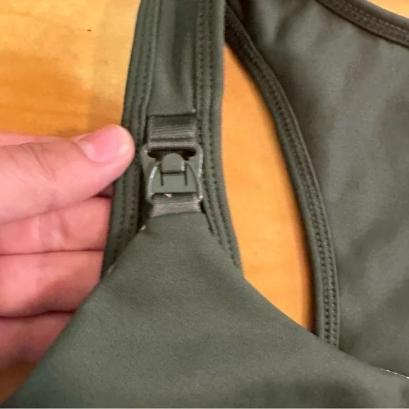 Senita Athletics Go with the Flow Nursing Sports Bra Pine Green Size Large - Picture 7 of 11